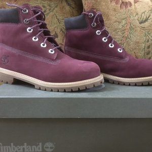 Timberland Ladies 6" Boots Eggplant
